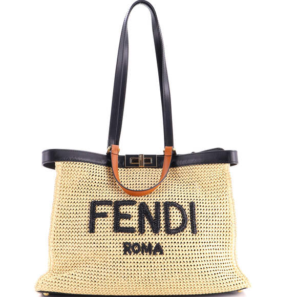 Fendi Handbags - Fendi Peekaboo X-Tote Raffia Medium #240160F22B